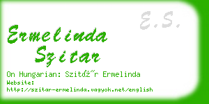 ermelinda szitar business card